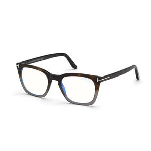 Tom Ford FT5736-B 055 Havana / Monocolor Rectangle Eyeglasses Optical Frame